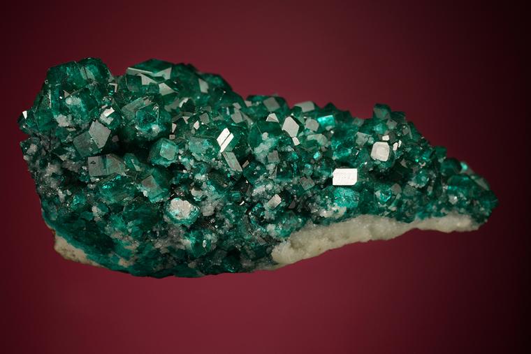 DIOPTASE on MINRECORDITE
